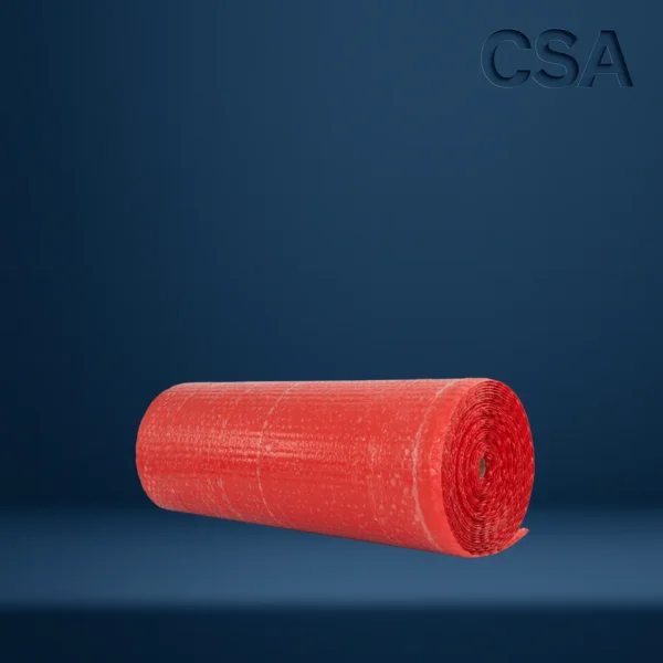 CSA Ambalaj kırmızı nakliye tipi balonlu naylon yatay rulo fotoğrafı